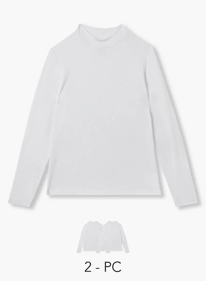 Splash FAV High Neck Long Sleeves T-shirt - Set of 2